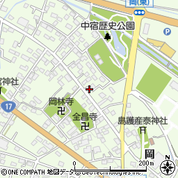埼玉県深谷市岡3301周辺の地図