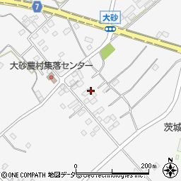 茨城県石岡市大砂10338周辺の地図