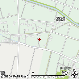 埼玉県深谷市高畑607周辺の地図