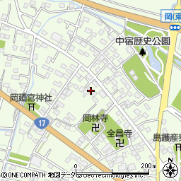 埼玉県深谷市岡3281周辺の地図