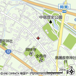 埼玉県深谷市岡3284周辺の地図