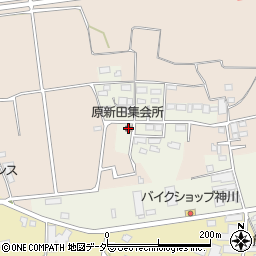 原新田集会所周辺の地図