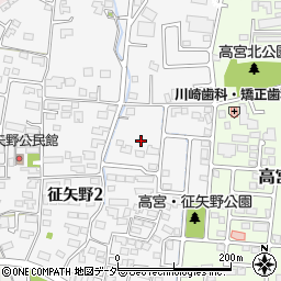 長野県松本市征矢野2丁目周辺の地図