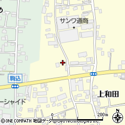 茨城県古河市上和田3周辺の地図