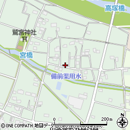 埼玉県深谷市高畑104周辺の地図
