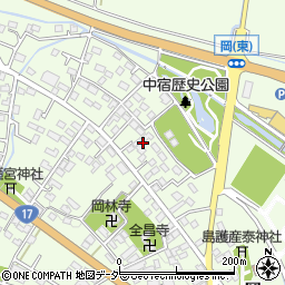 埼玉県深谷市岡3283周辺の地図