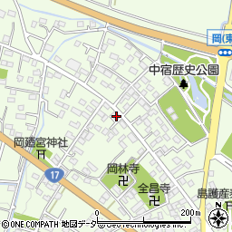 埼玉県深谷市岡3280周辺の地図