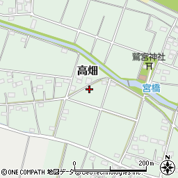 埼玉県深谷市高畑581周辺の地図