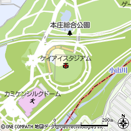 ケイアイスタジアム（本庄総合公園市民球場）周辺の地図