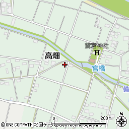 埼玉県深谷市高畑469周辺の地図