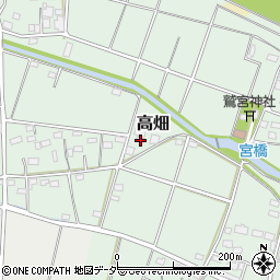 埼玉県深谷市高畑584-5周辺の地図