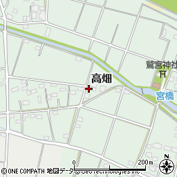 埼玉県深谷市高畑584-2周辺の地図