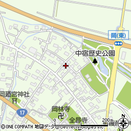 埼玉県深谷市岡3256-1周辺の地図