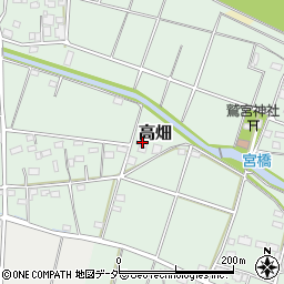 埼玉県深谷市高畑586-3周辺の地図