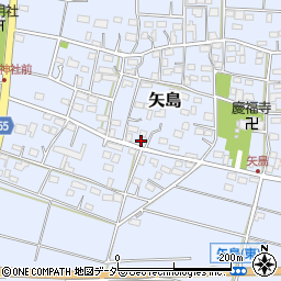 埼玉県深谷市矢島671周辺の地図