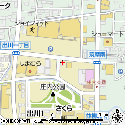 メガネのナガタ　松本庄内店周辺の地図