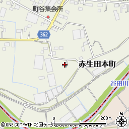 群馬県館林市赤生田本町1377周辺の地図