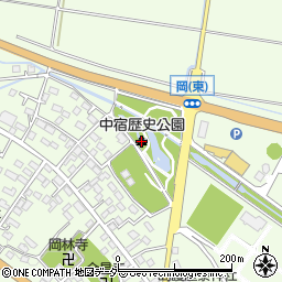 中宿歴史公園周辺の地図