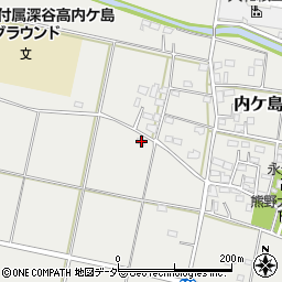 埼玉県深谷市内ケ島183周辺の地図