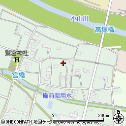 埼玉県深谷市高畑122周辺の地図