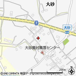 茨城県石岡市大砂10410-2周辺の地図