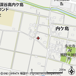 埼玉県深谷市内ケ島267周辺の地図