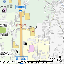 ニトリ松本高宮店周辺の地図
