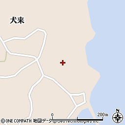 島根県隠岐の島町（隠岐郡）犬来（小井江）周辺の地図