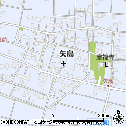 埼玉県深谷市矢島668周辺の地図