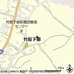 茨城県小美玉市竹原下郷周辺の地図