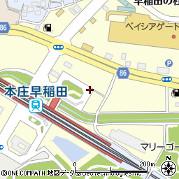 本庄早稲田駅周辺の地図