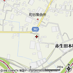 群馬県館林市赤生田本町1424周辺の地図