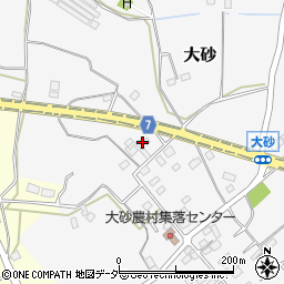 茨城県石岡市大砂10442周辺の地図