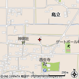 長野県松本市島立（北栗）周辺の地図
