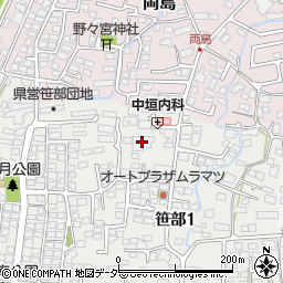 甲信アルプスホーム株式会社　本社周辺の地図