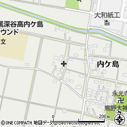 埼玉県深谷市内ケ島257周辺の地図