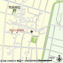 埼玉県深谷市西田328周辺の地図