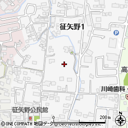 長野県松本市征矢野周辺の地図