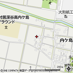 埼玉県深谷市内ケ島256周辺の地図