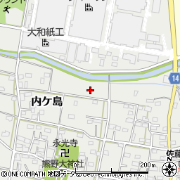 埼玉県深谷市内ケ島640周辺の地図