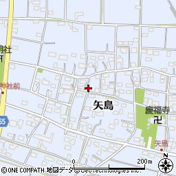 埼玉県深谷市矢島652周辺の地図