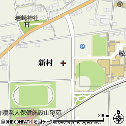 長野県松本市新村周辺の地図