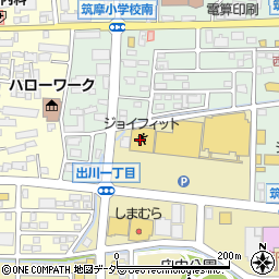 ジョイフィット　松本庄内周辺の地図