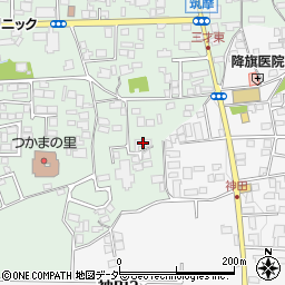 松商学園高等学校　向上寮周辺の地図