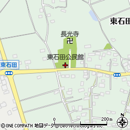 東石田公民館周辺の地図