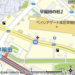 本庄早稲田駅前郵便局周辺の地図