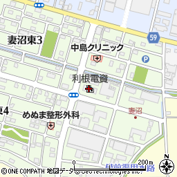 利根電資株式会社　熊谷工場周辺の地図