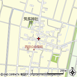埼玉県深谷市西田276周辺の地図