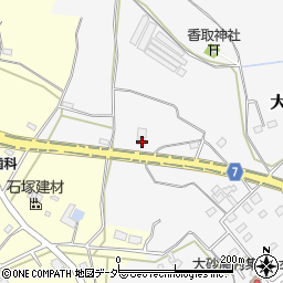 茨城県石岡市大砂10456-6周辺の地図