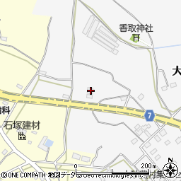 茨城県石岡市大砂10456-4周辺の地図